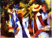 August Macke Madchen unter Baumen USA oil painting artist